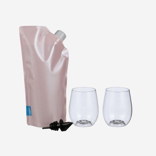 750ML Wandervino Collection and 2 Glass set - Rose